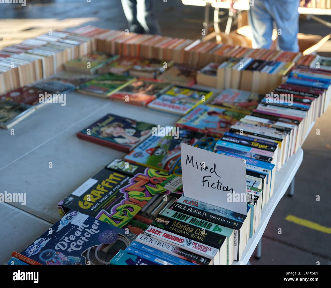 29. November 2024 - der Buchmarkt auf der Londons Southbank verkauft gebrauchte Bücher. Stockfoto