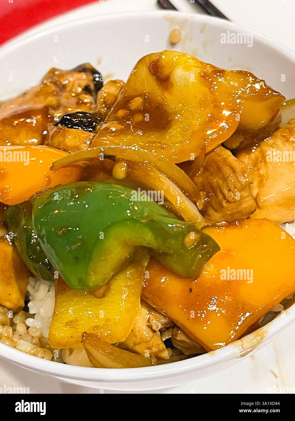 Tee im Wong's, Bristol - Smartphone-aufgenommenes Stockfoto