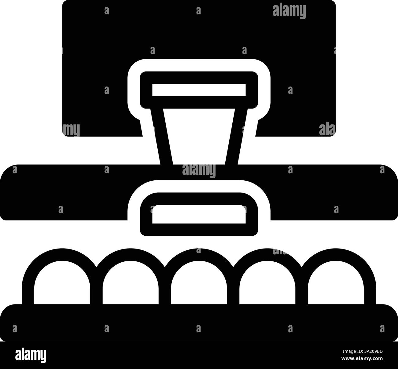 Symbol für Ereignisse, Stufe Stock Vektor