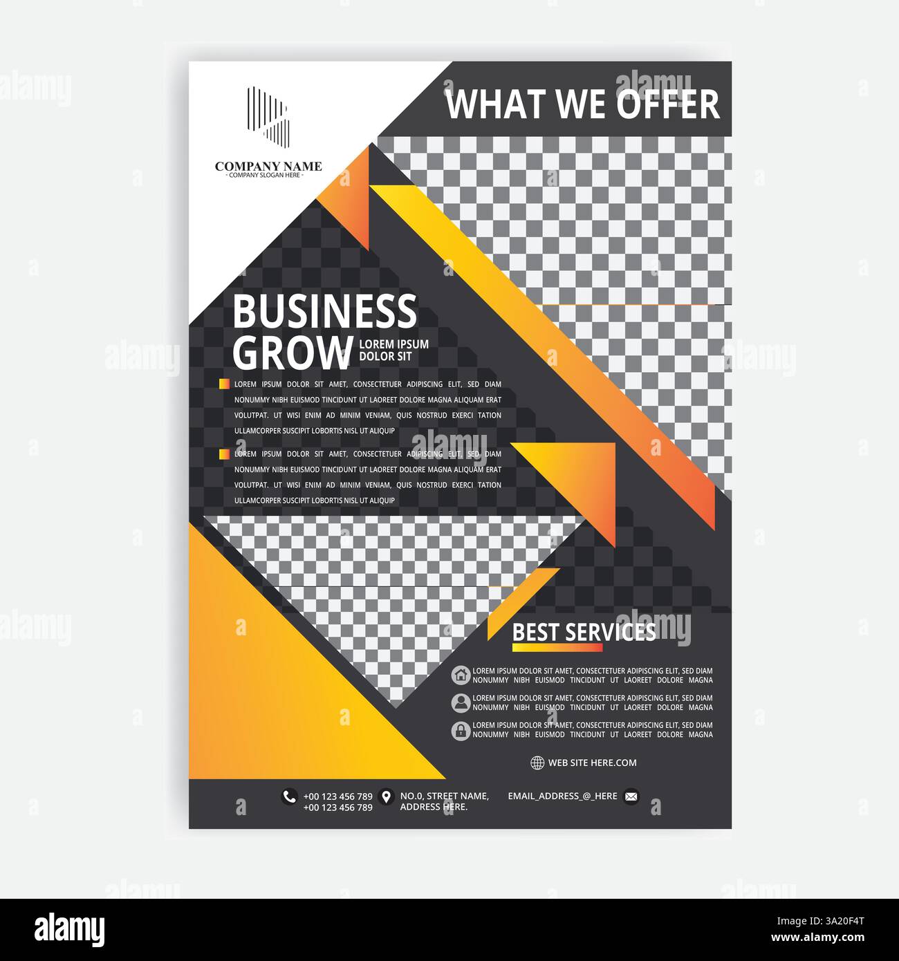 Moderne Business Flyer Vorlage Vektor Stock Vektor