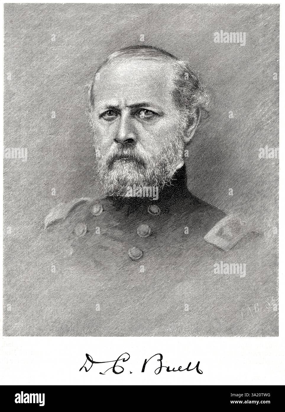 Don Carlos Buell (1818-1898) Unionisten (Norden)-General im amerikanischen Bürgerkrieg 1861-1865 Stockfoto