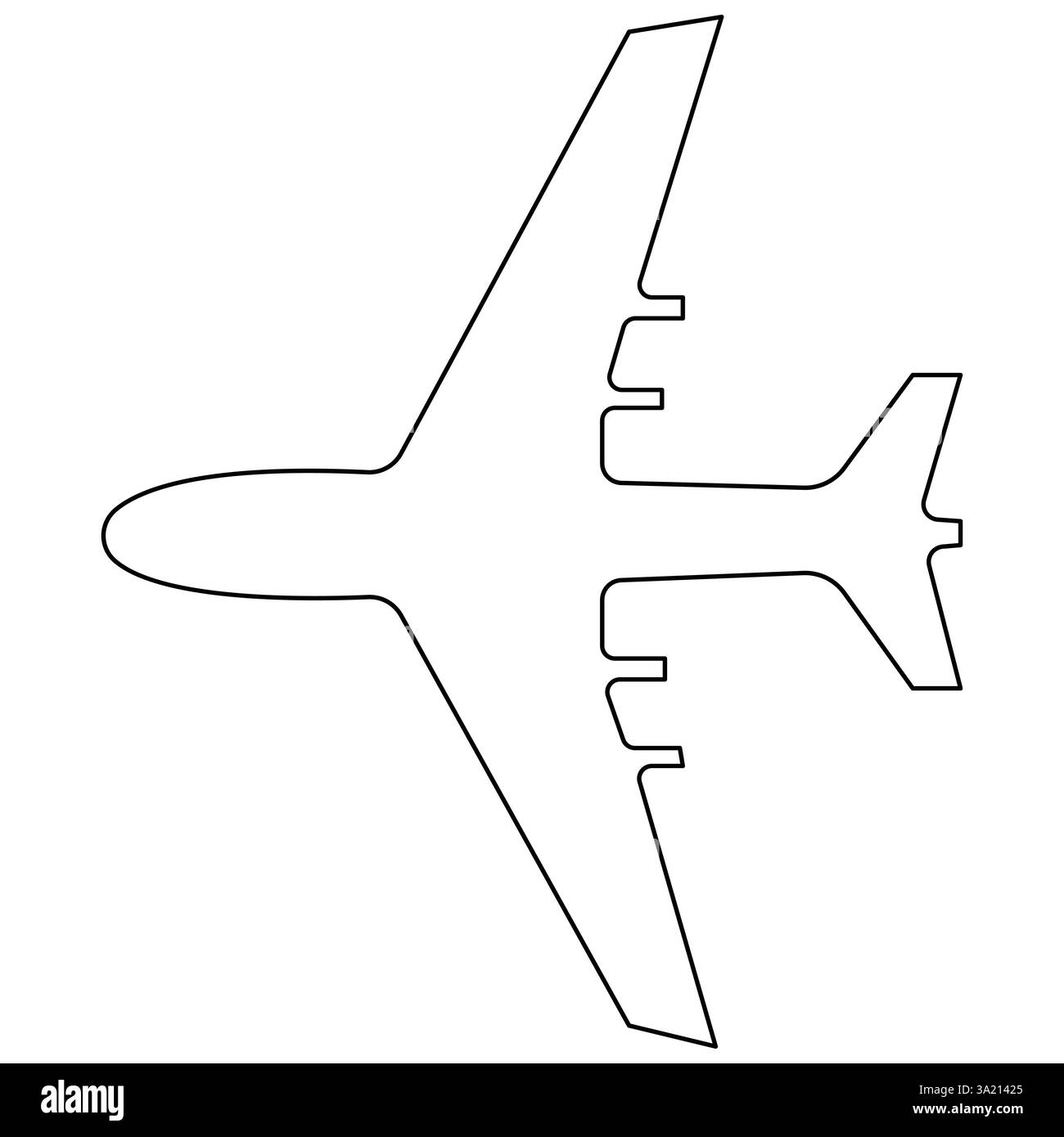 Flugzeugweg in durchgehender einzeiliger Kunstzeichnung des internationalen Fluges und der Weltreise Stock Vektor