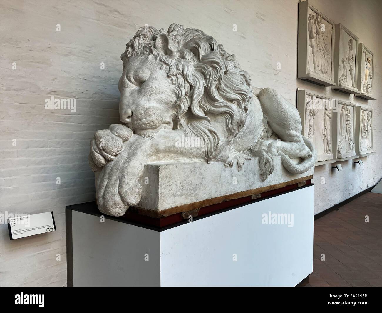 'Lions' von Antonio Canova, Material - Gips, 1783-1792. Venedig, Italien, Gallerie dell'Accademia Stockfoto
