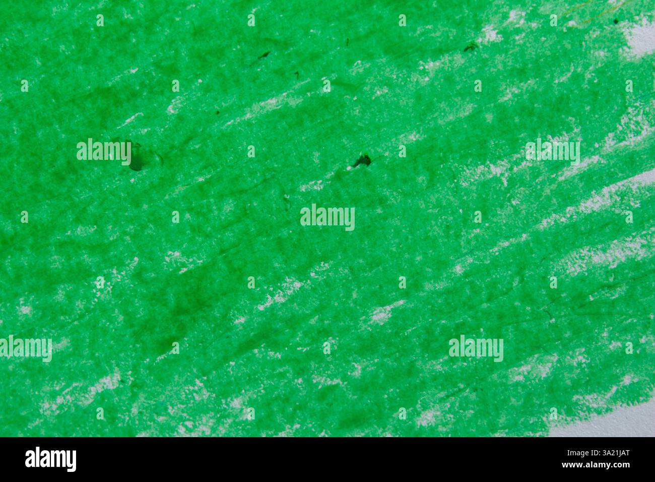 Grüne Ölpastellfarbe Textur Hintergrund Stockfoto
