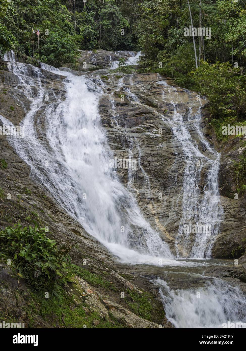 Lata Iskandar Wasserfall, Malaysia, Südostasien, Asien Stockfoto