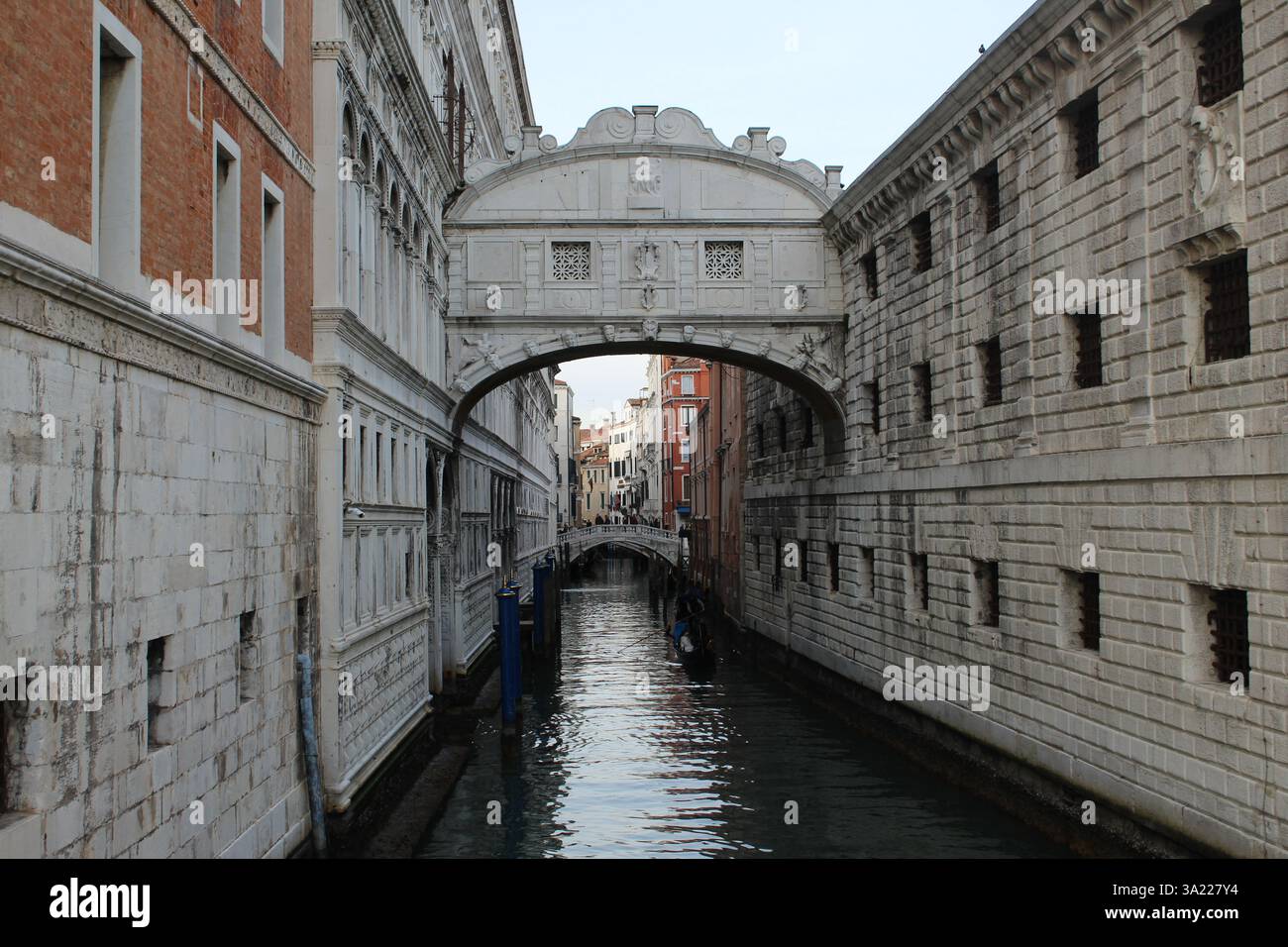 Seufzerbrücke in Venedig, Italien Stockfoto