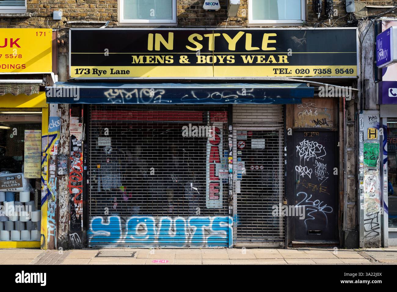 Rye Lane, Peckhams Haupteinkaufsviertel, Peckham, London, England, Großbritannien Stockfoto
