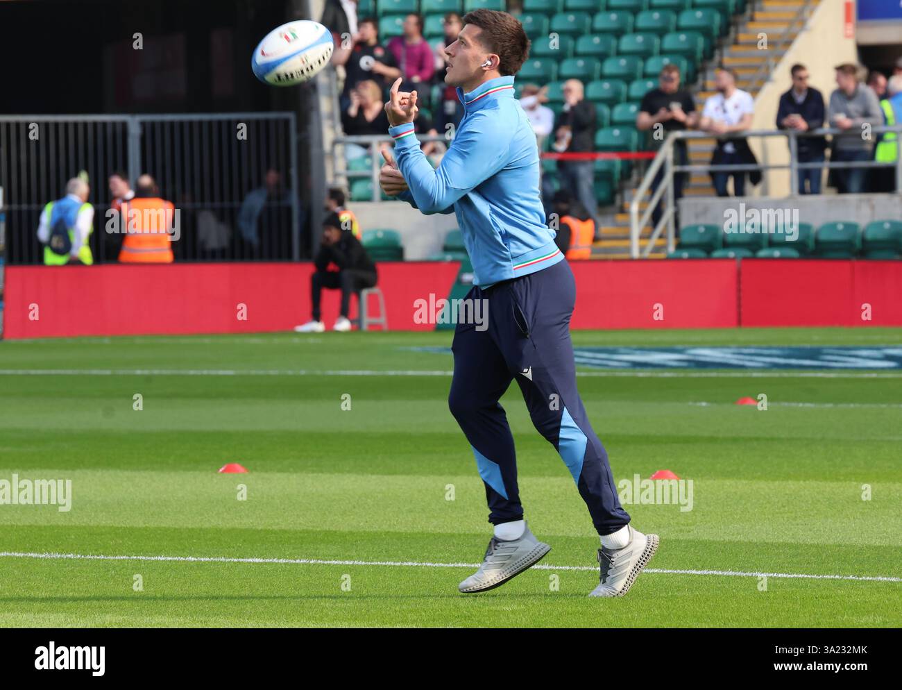 London, Großbritannien. März 2025. Juan Ignacio Brex (Benetton Rugby) aus Italien während der Guinness Men's Six Nations Championship Runde 4 zwischen England und Italien im Allianz Stadion, Twickenham, London am 9. März 2025 Credit: Action Foto Sport/Alamy Live News Stockfoto