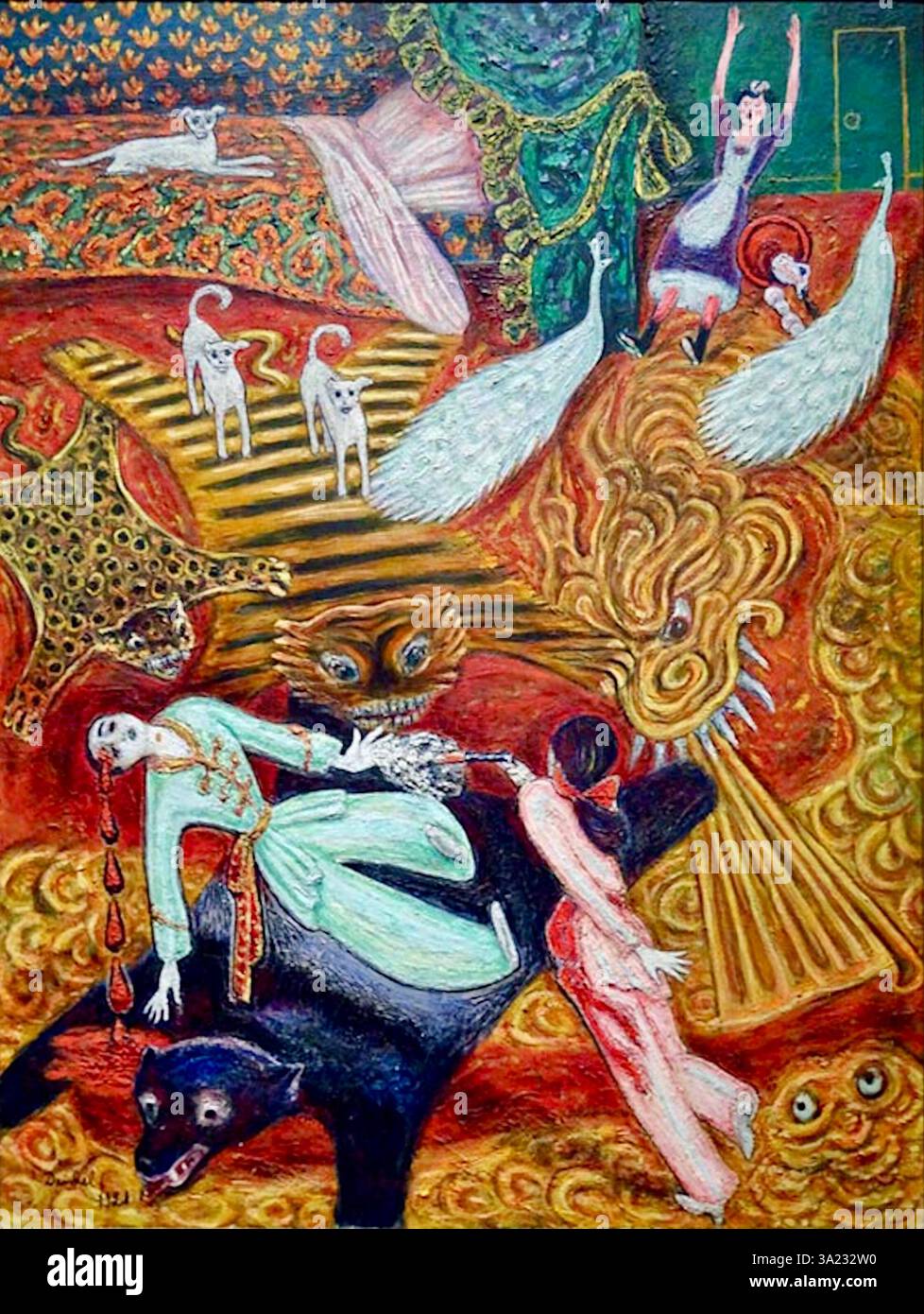 Nils Dardel - Verbrechen der Leidenschaft Stockfoto