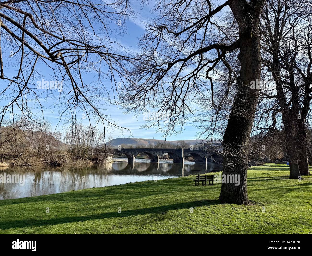 Wye Bridge, Builth Wells, Powys, Wales Stockfoto