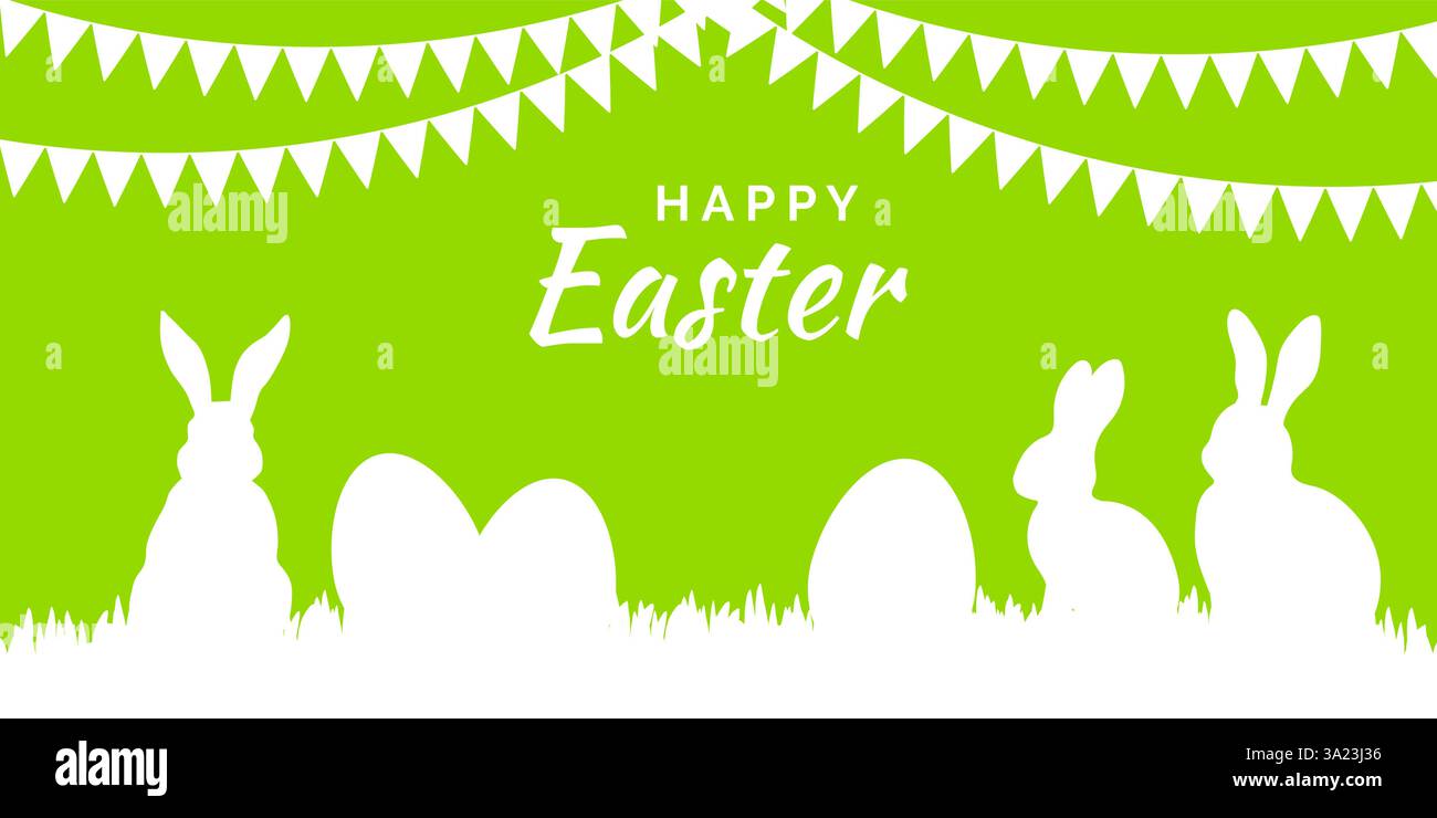 Glückliches Ostern Grußkarte Stock Vektor