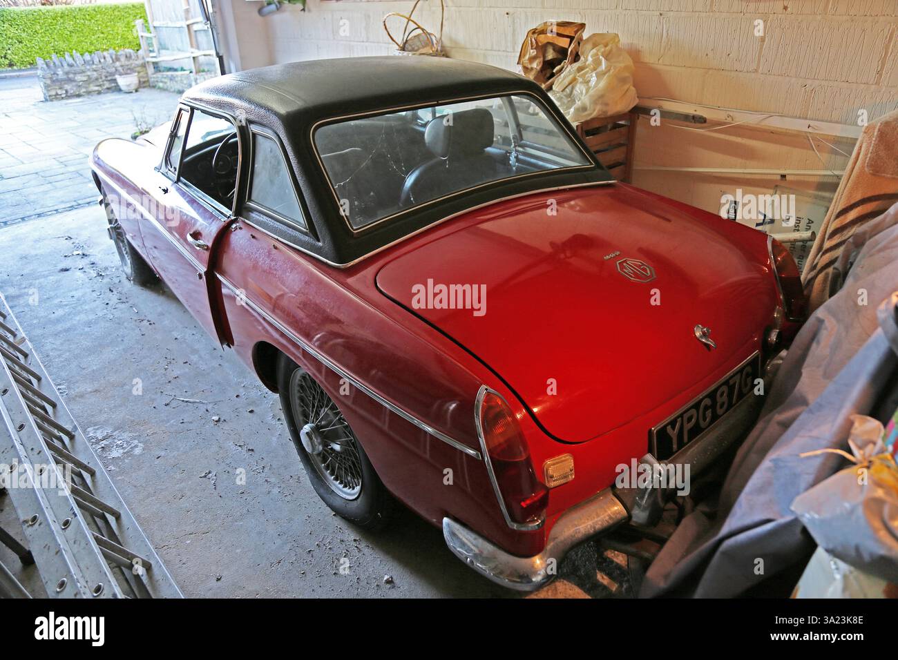 MG C Roadster 3,0 (1969) Garage Find, Dorset, England, Großbritannien, Großbritannien, Europa Stockfoto