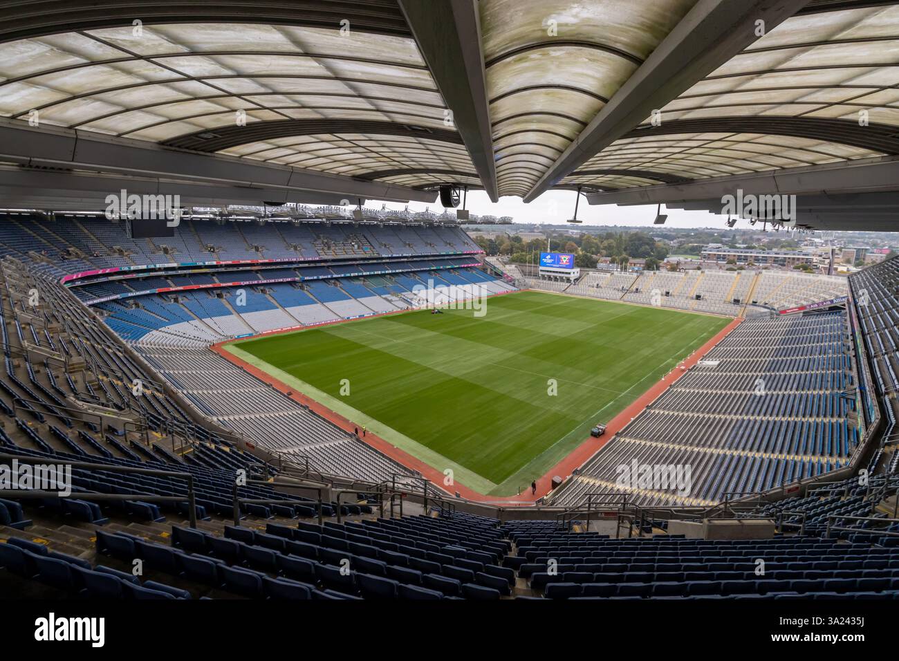 Ein großer Blick auf einen leeren Croke Park im September 2024 Stockfoto