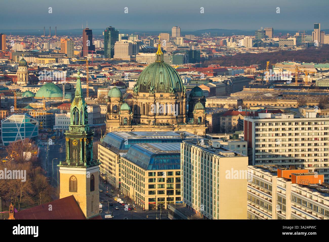 Berliner Dom, Marienkirche, Alexander platz, Berlin, Deutschland. Stockfoto