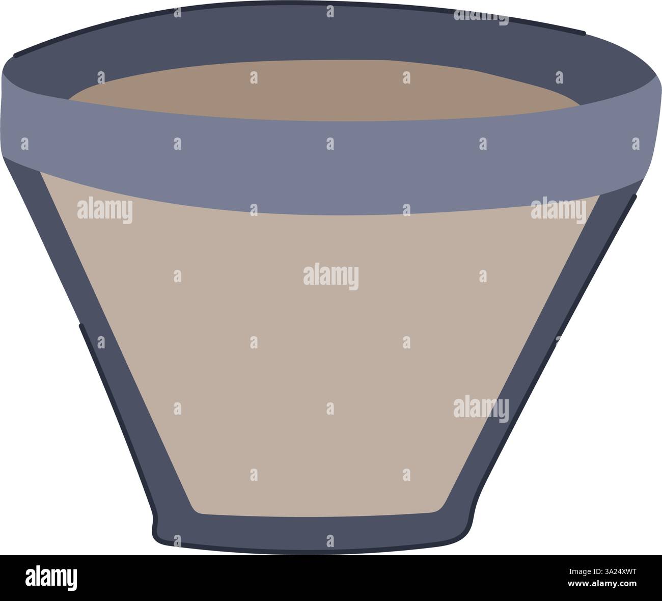Langlebige wiederverwendbare Kaffeefilter Cartoon Vektor Illustration Stock Vektor