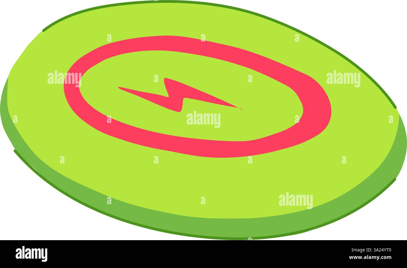 Dauerhafte Powerbank drahtlose Cartoon Vektor Illustration Stock Vektor