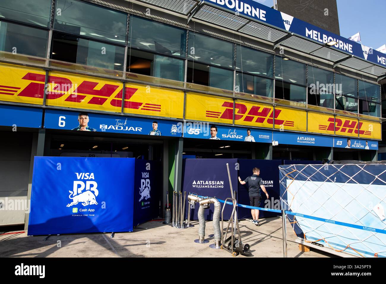 Während des Formel-1-Grand-Prix-Rennens Louis Vuitton Australian 2025, 1. Runde der FIA-Formel-1-Weltmeisterschaft 2025 vom 14. Bis 16. März 2025 auf dem Albert Park Grand Prix Circuit in Melbourne, Australien Stockfoto