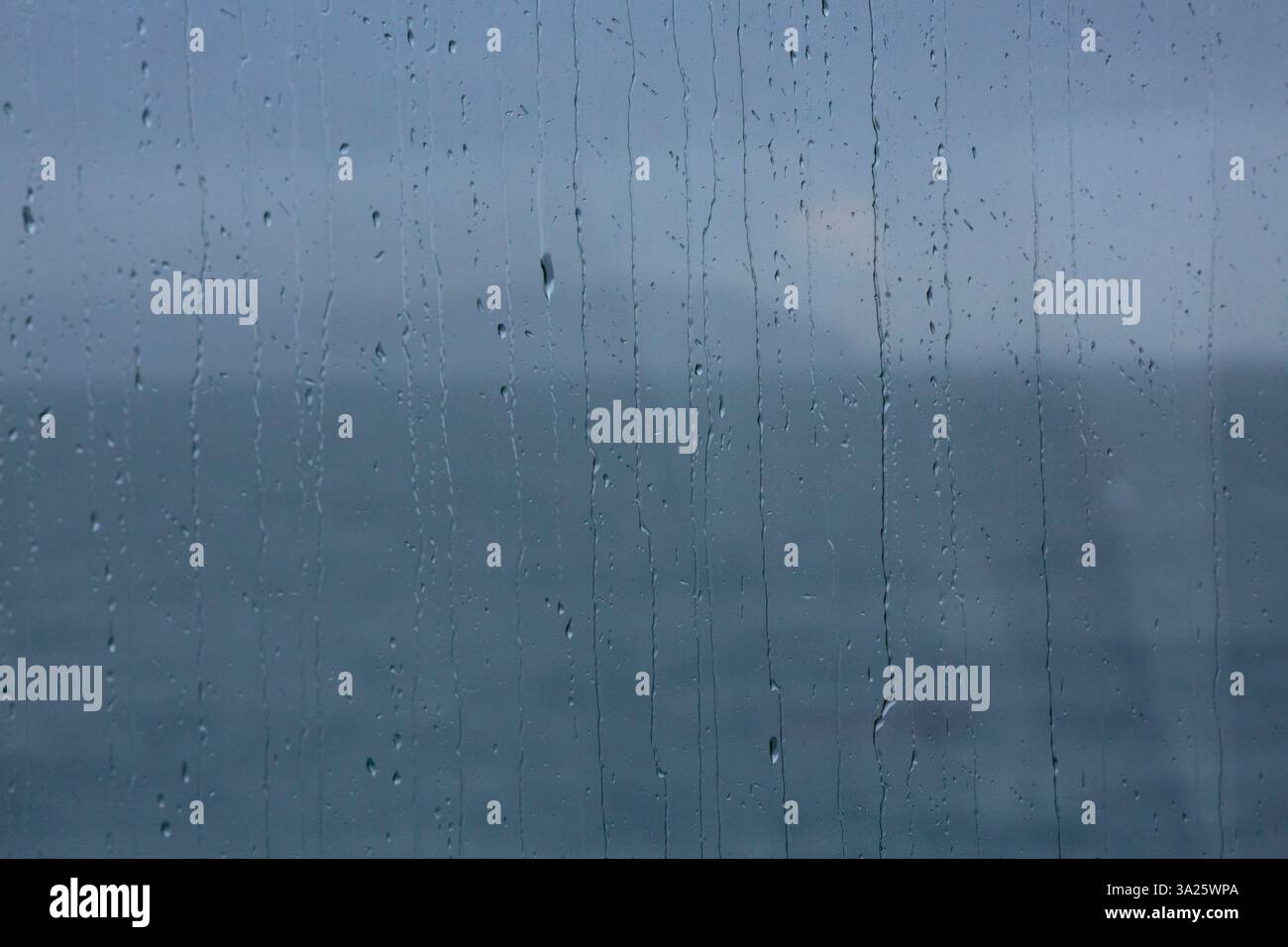 Puget Sound durch Wet Window, Puget Sound, WA, USA. Stockfoto