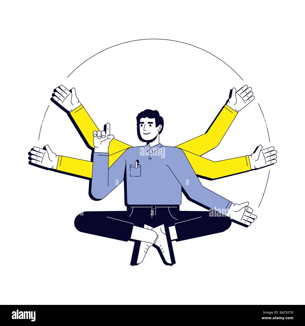 Konzept der Illustration des persönlichen Effizienzvektors Stock Vektor