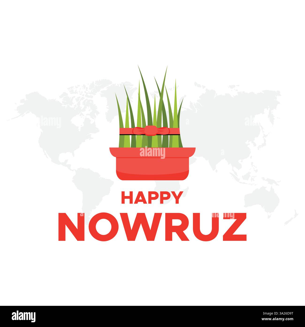 Nowruz-Vektor-Design-Elemente für Feiertage. Novruz Persisches Neujahrskomposition. Happy Nowruz Day oder iranisches Neujahr Illustration. Stock Vektor