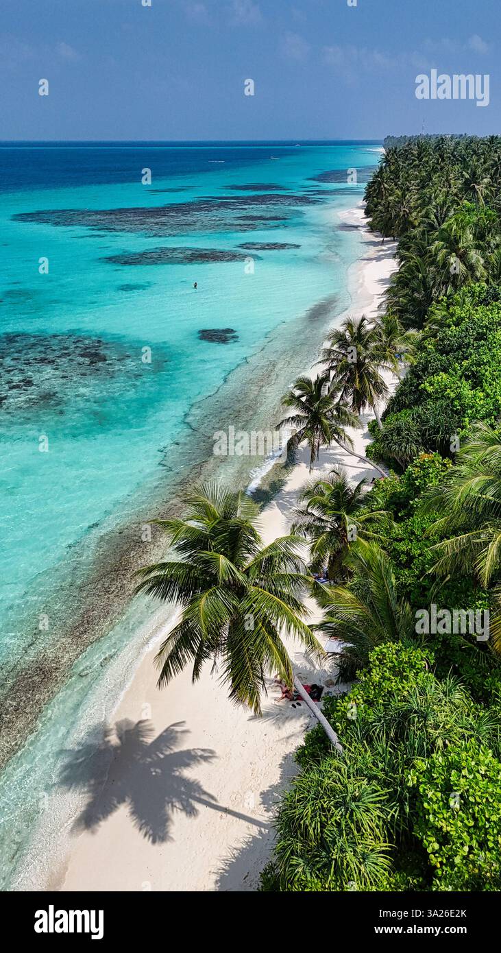Fantastisches Foto mit Tropical Island Stockfoto