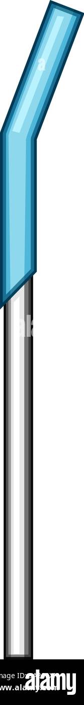 Wiederverwendbare Edelstahl-Strohcartoon-Vektor-Illustration Stock Vektor