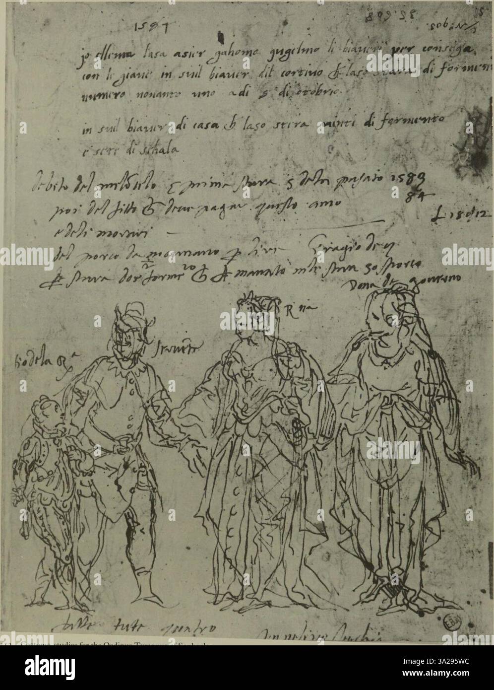 Paolo Veronese’ Werk aus dieser Zeit zeigt seine bemerkenswerte Fähigkeit, klassische und religiöse Themen mit seinem charakteristischen Einsatz von Farben und komplexen Kompositionen zu verschmelzen. Stockfoto
