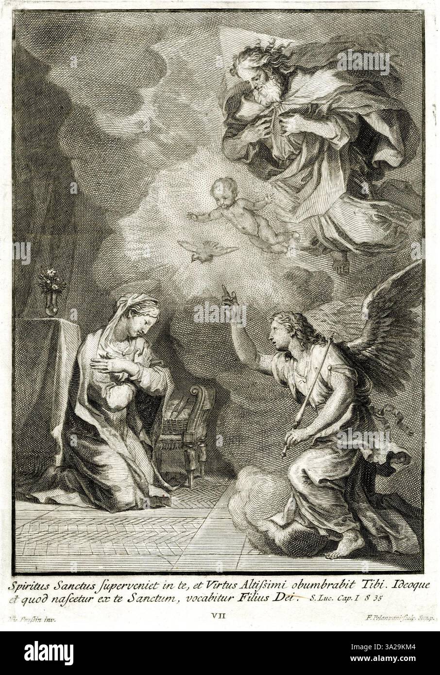 Ein von Nicolas Poussin beeinflusstes Werk von Francesco Polanzani aus ... Ein von Nicolas Poussin beeinflusstes Werk von Francesco Polanzani aus ...