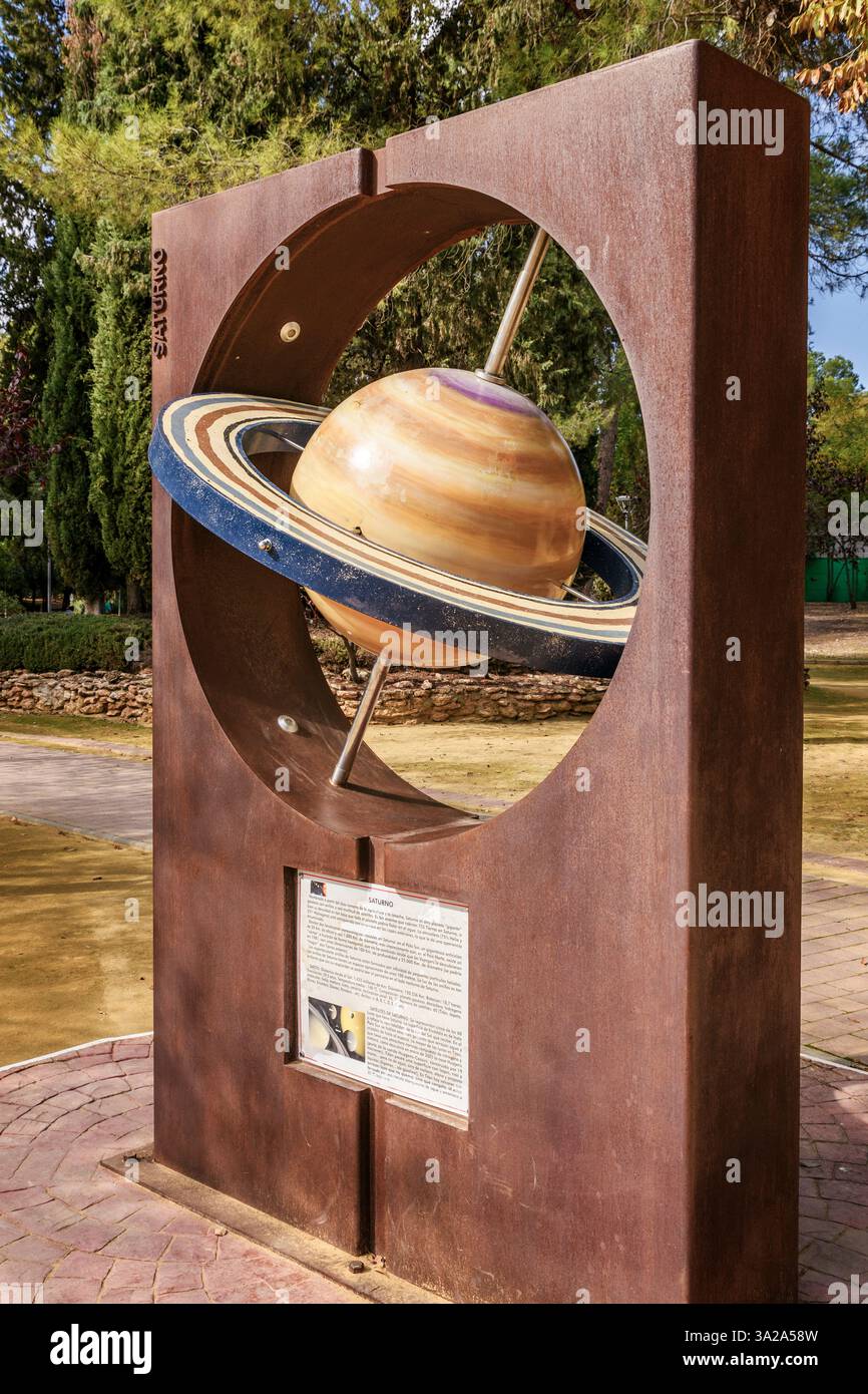 Julian Gomez-Cambronero Pacheco Scientist Park, Stadt Manzanares, spanische Stadt in der Provinz Ciudad Real, Castilla la Mancha, Spanien, Europa Stockfoto Julian Gomez-Cambronero Pacheco Scientist Park, Stadt Manzanares, spanische Stadt in der Provinz Ciudad Real, Castilla la Mancha, Spanien, Europa Stockfoto