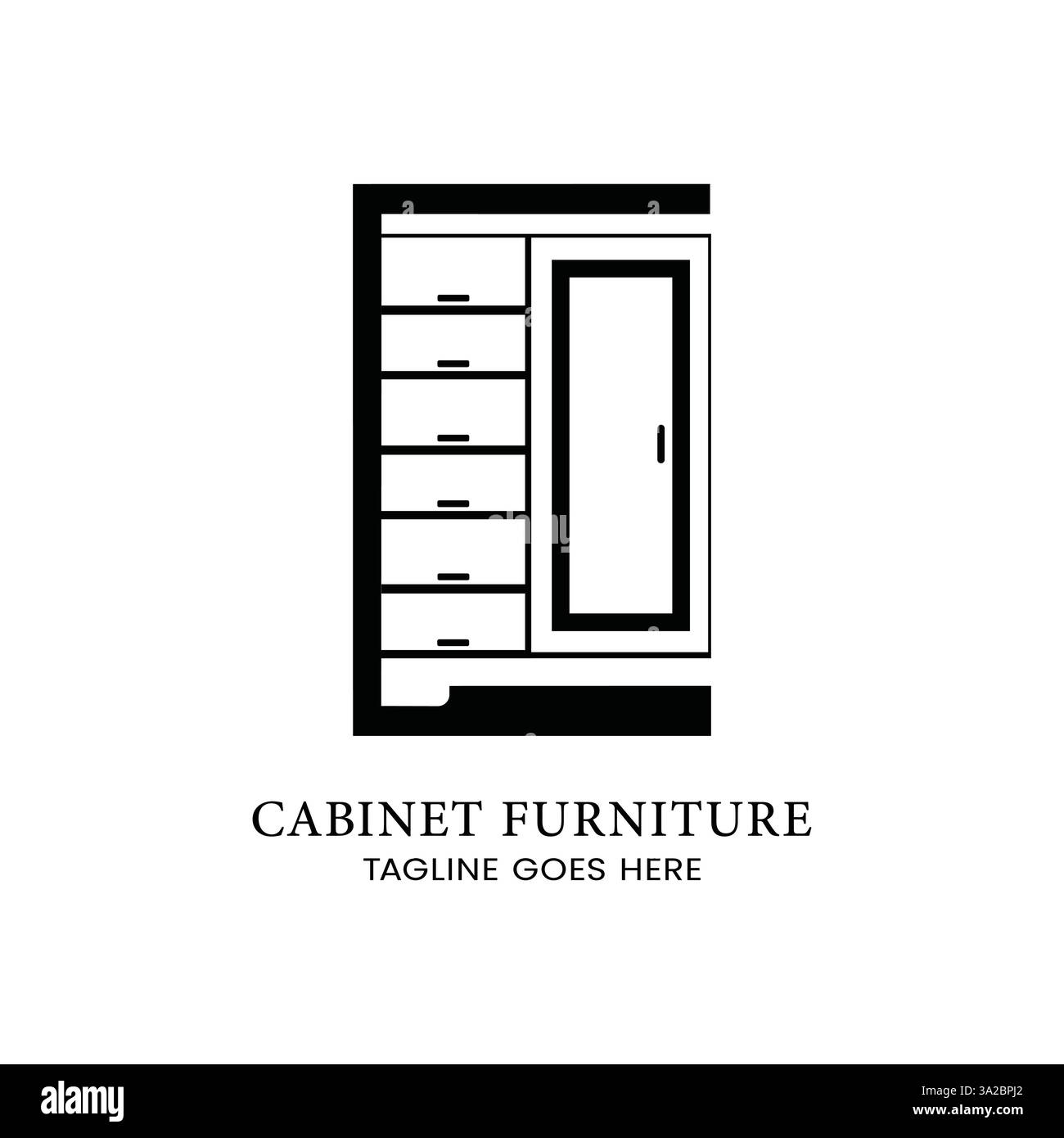 Vector Design Möbel Icon Style Stock Vektor