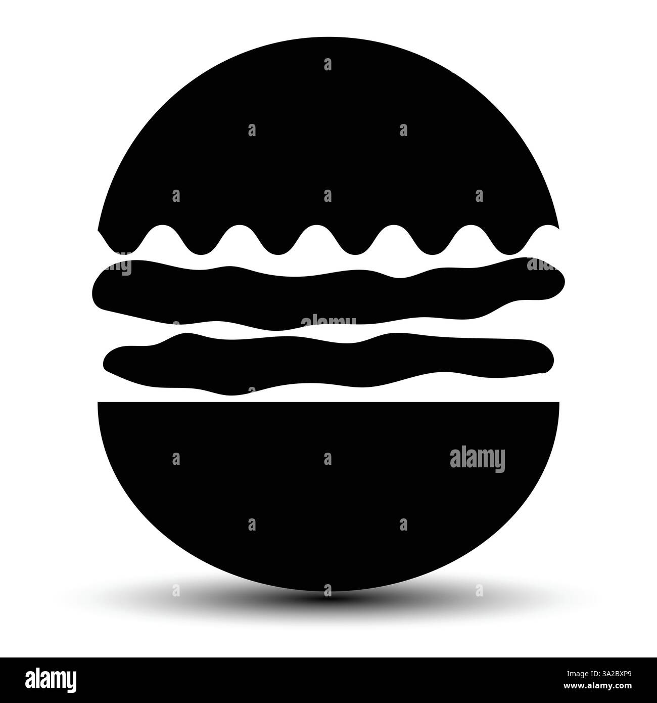 Burger Food Icon für Ihr Design, einfach bearbeitbare Icon, Vektorgrafik Stock Vektor