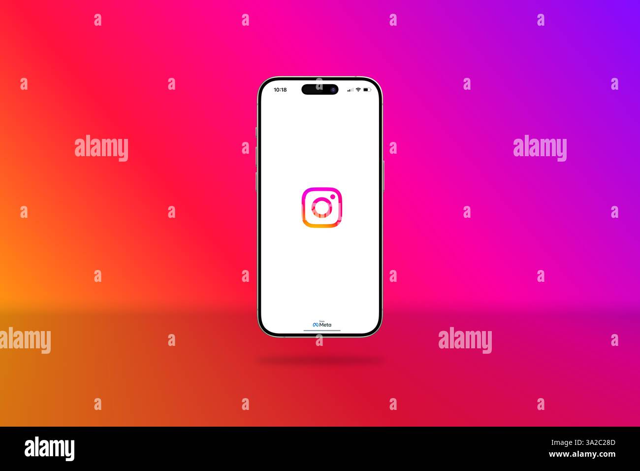 Antalya, Türkei – 3. März 2025: Instagram App-Logo auf dem Smartphone-Bildschirm des iPhone 16 Pro Stockfoto
