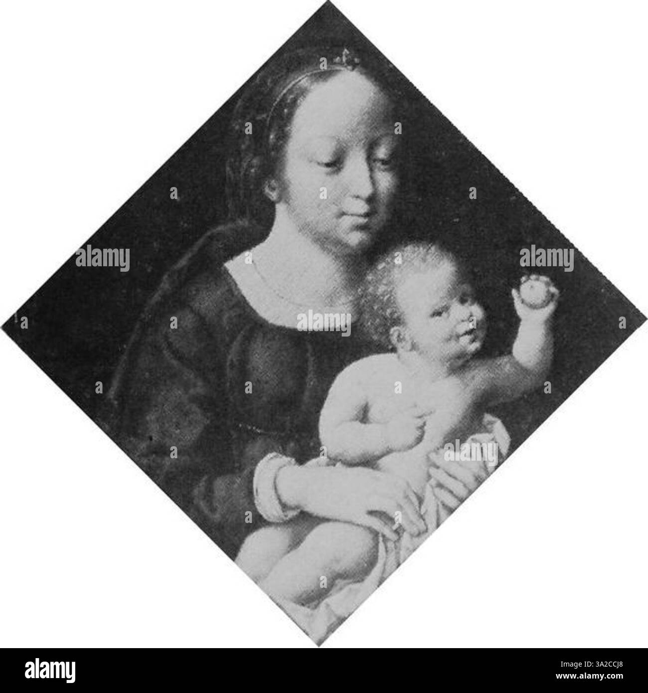 Joos van Cleve zugeschrieben, unterstreicht dieses Werk den unverwechselbaren Stil der flämischen Kunst aus der Renaissance. Stockfoto