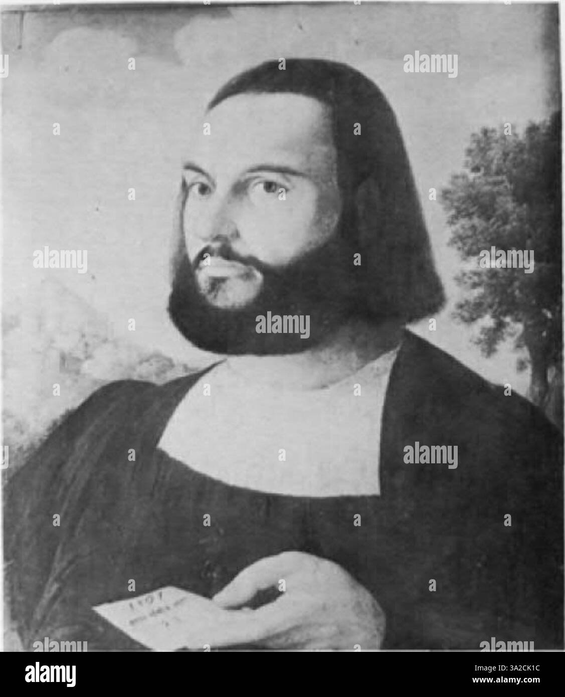 Dieses Gemälde von Jan van Scorel und Pieter Coeck van Aelst zeigt religiöse Figuren mit einem Schwerpunkt auf komplizierte Kleidung und realistische Gesichtsausdrücke vor einem reichen Hintergrund. Stockfoto