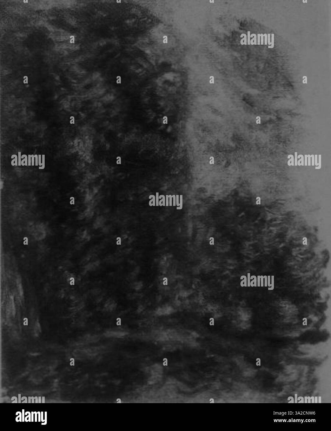 Dieses Kunstwerk von Pierre-Auguste Renoir fängt mit weichen Pinselstrichen und einer harmonischen Farbpalette einen Moment der ruhigen Schönheit ein und zeigt seinen unverkennbaren impressionistischen Stil. Stockfoto