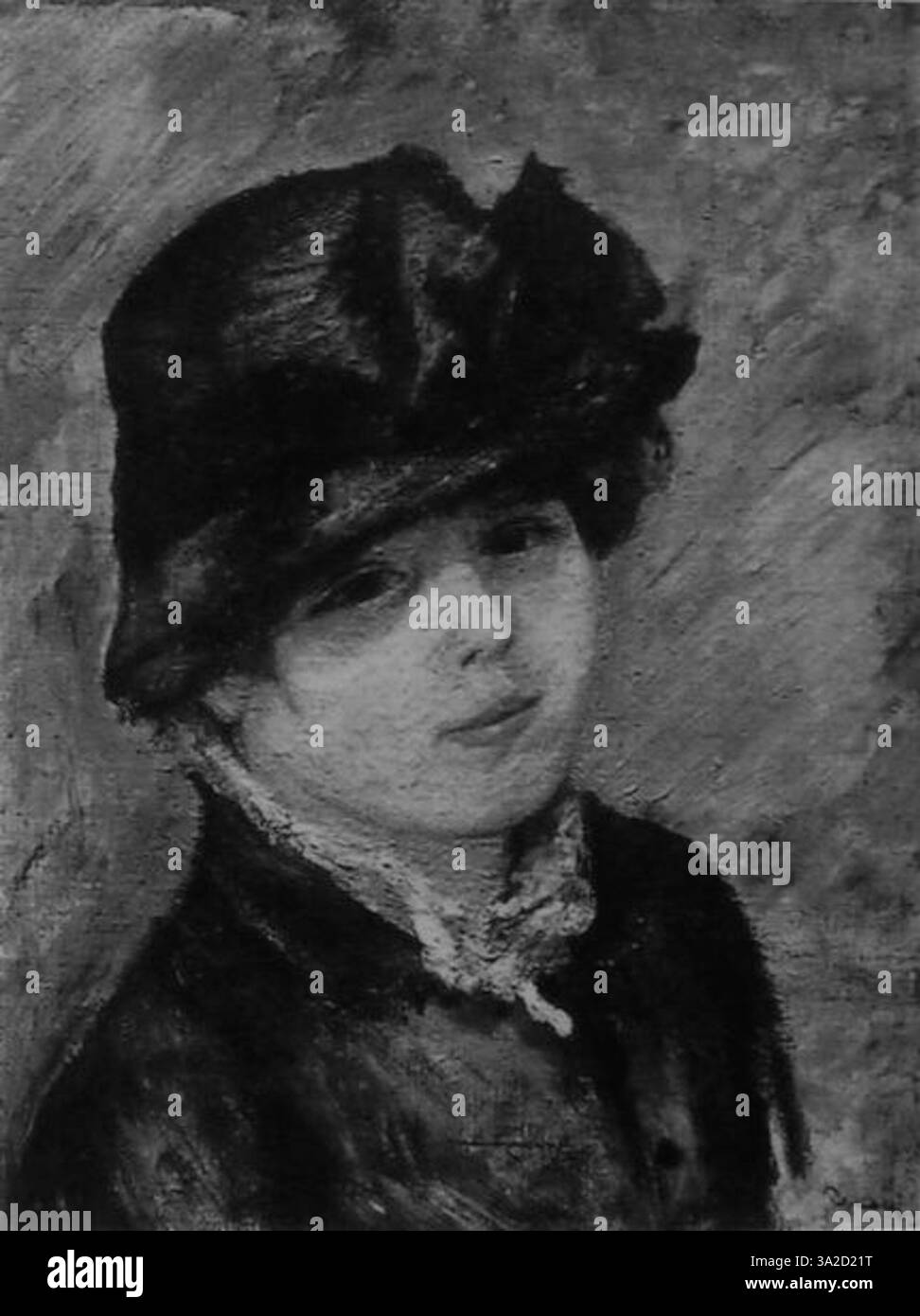 Pierre-Auguste Renoir (1841–1919) zeigt eine Szene im Freien mit Figuren in entspannten Posen. Die charakteristische Verwendung von Farbe und Licht des Künstlers fängt einen harmonischen Moment der Freizeit ein. Stockfoto