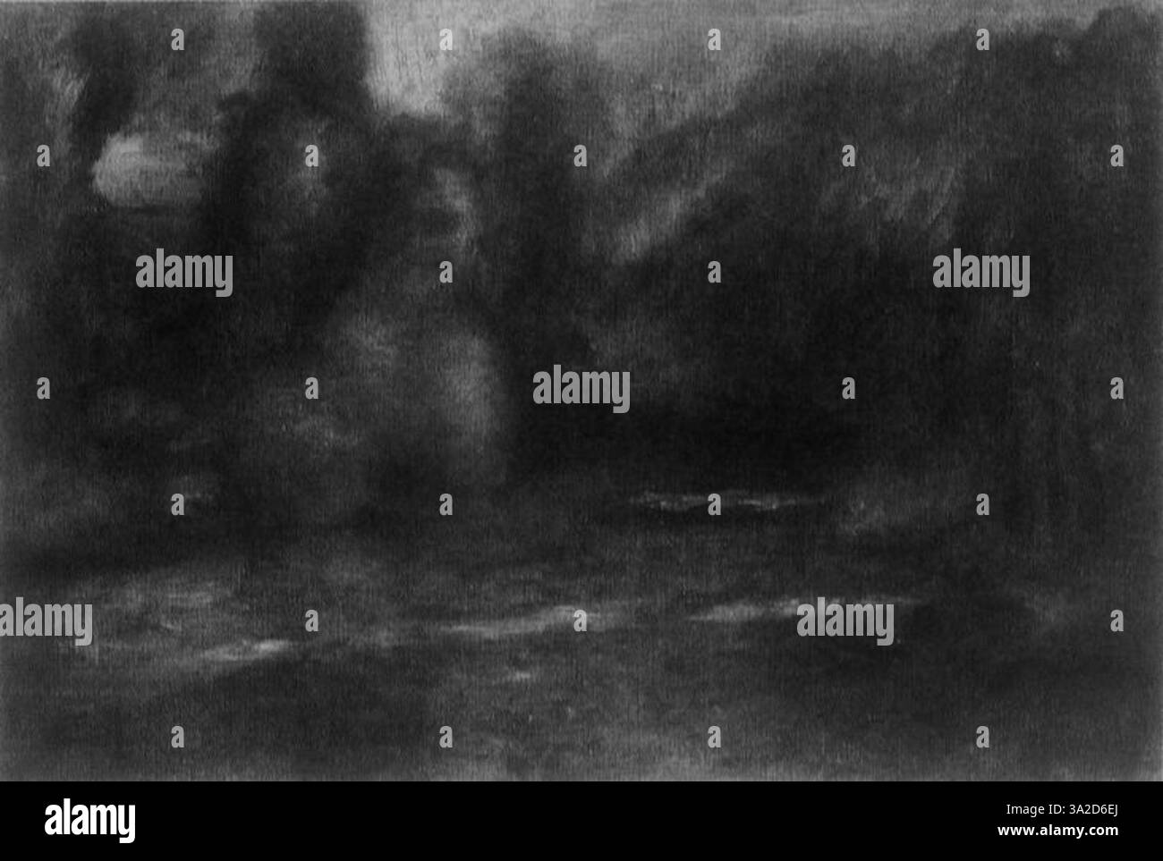 Dieses Stück demonstriert Renoir’ Geschick, die emotionale Tiefe und Schönheit menschlicher Figuren mit lebendigen Farbkontrasten und weichen Pinselstrichen festzuhalten. Stockfoto
