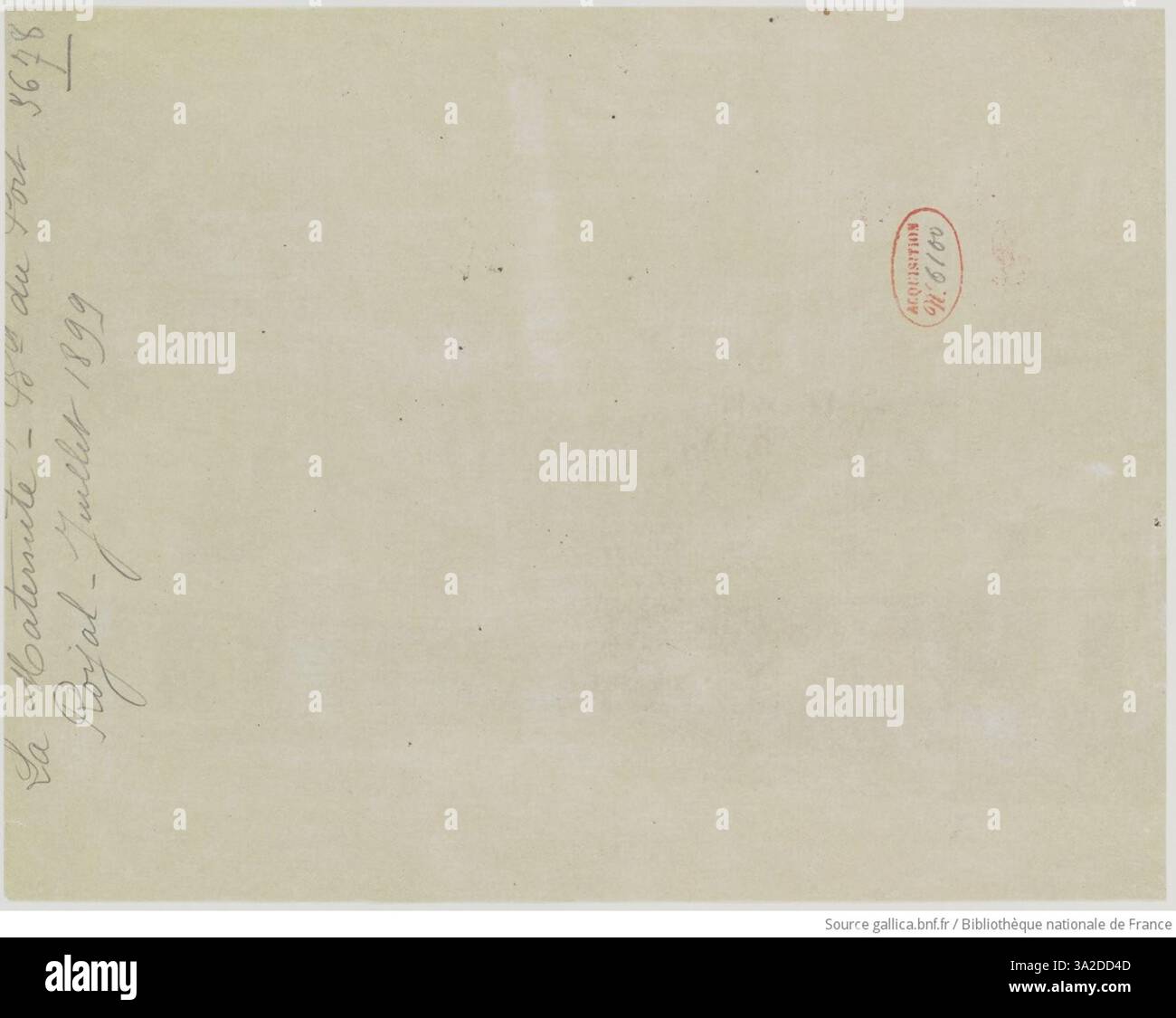 Eugène Atgets Foto von La Maternité am Boulevard du Port-Royal im Juli 1899 dokumentiert die Architektur dieser wichtigen Pariser Institution. Das Bild fängt das formale Äußere des Gebäudes ein und spiegelt Atgets Interesse an architektonischen Themen und urbanen Umgebungen wider. Stockfoto