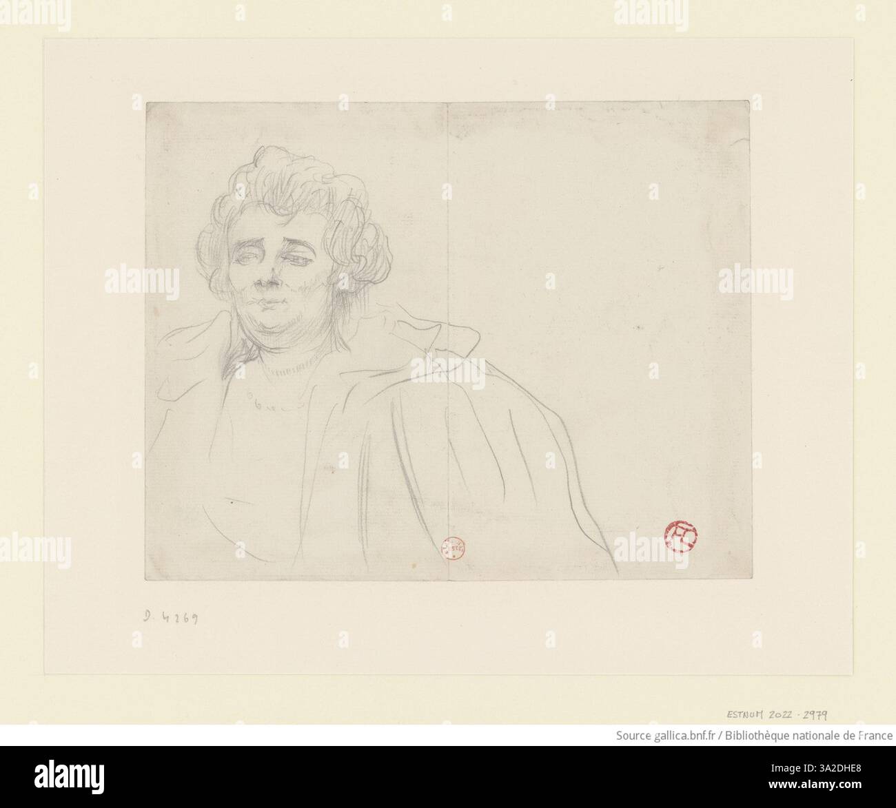 In diesem Porträt präsentiert Toulouse-Lautrec Madame Baron mit einem Sinn für ausgefeilte Raffinesse. Die Künstlerin betont ihre Besonderheiten mit präzisen Details und warmen Farbtönen und fängt ihre Präsenz mit dezenter Eleganz ein. Stockfoto