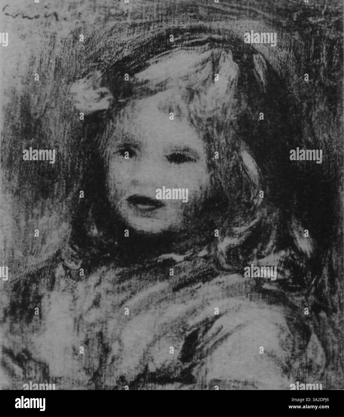 Pierre-Auguste Renoir (1841–1919) fängt eine lebendige Outdoor-Szene mit Figuren ein, die in einem lebendigen sozialen Umfeld interagieren. Die charakteristischen Pinselstriche und die satte Farbpalette des Künstlers vermitteln die Energie des Augenblicks. Stockfoto