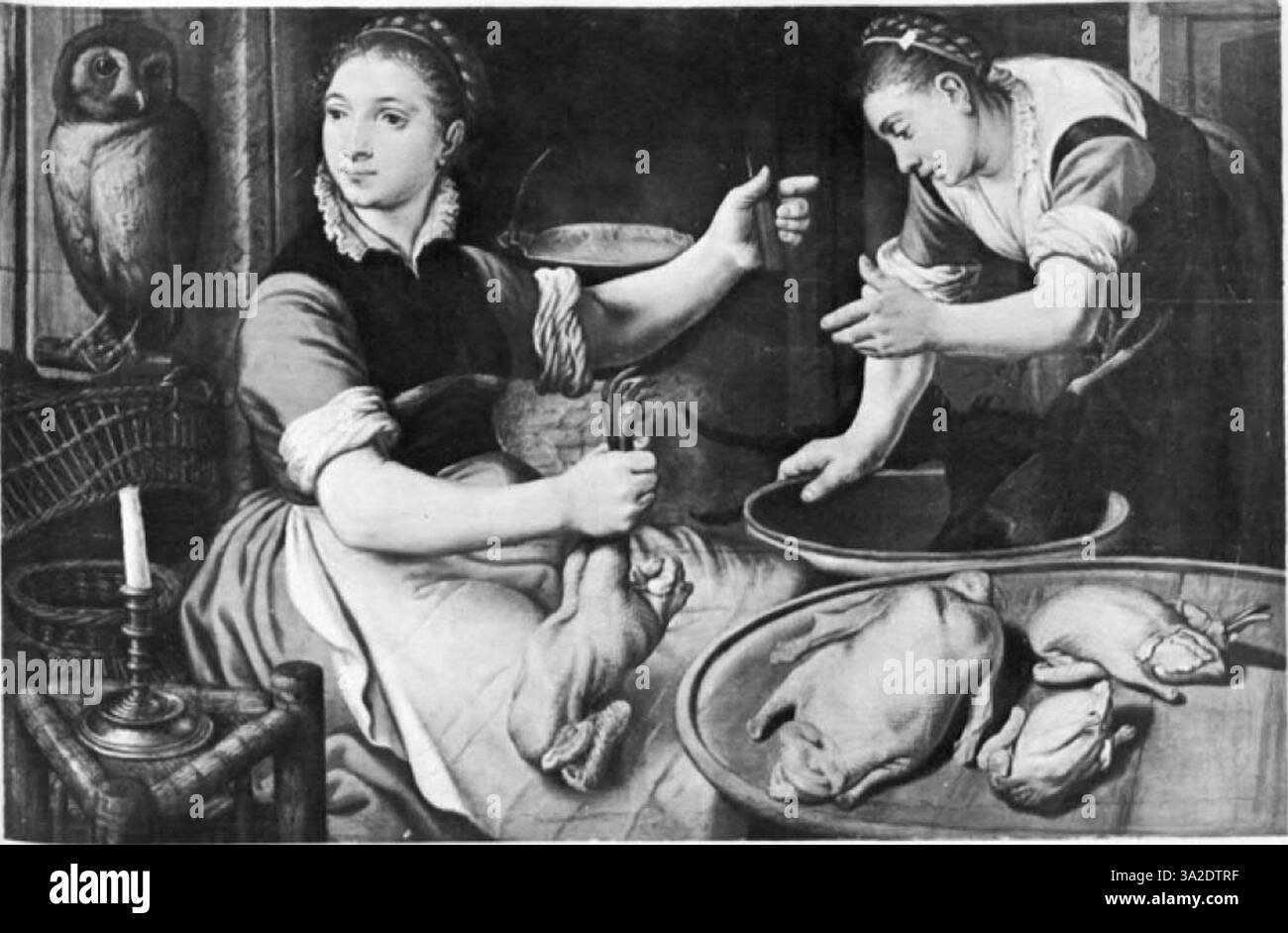 Antonis Mor präsentiert ein edles Thema in sorgfältig gefertigter Kleidung, das den würdevollen Ausdruck und den hohen sozialen Rang der Figur einfängt. Stockfoto