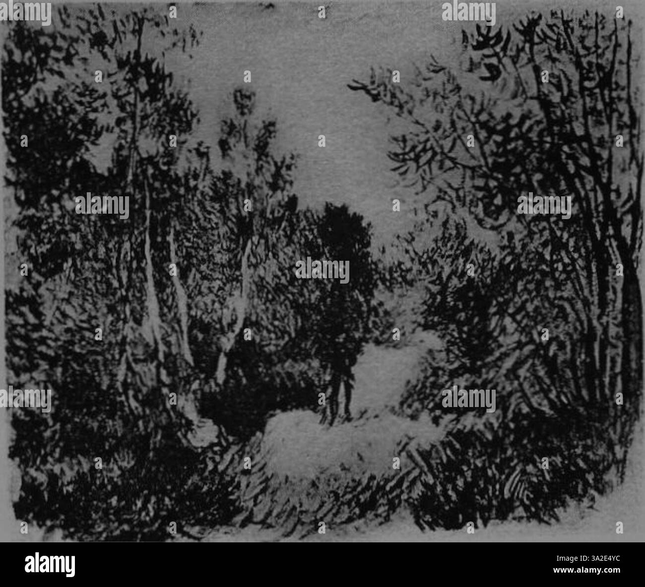 Dieses Gemälde von Pierre-Auguste Renoir aus dem Jahr 1845 zeigt seine fortgesetzte Entwicklung der Licht- und Farbtechniken, wobei er sich auf menschliche Figuren und soziale Dynamik konzentriert. Die charakteristischen Pinselarbeiten von Renoir und die fließenden Kompositionen schaffen ein Gefühl von Bewegung und Vitalität im Stück. Stockfoto