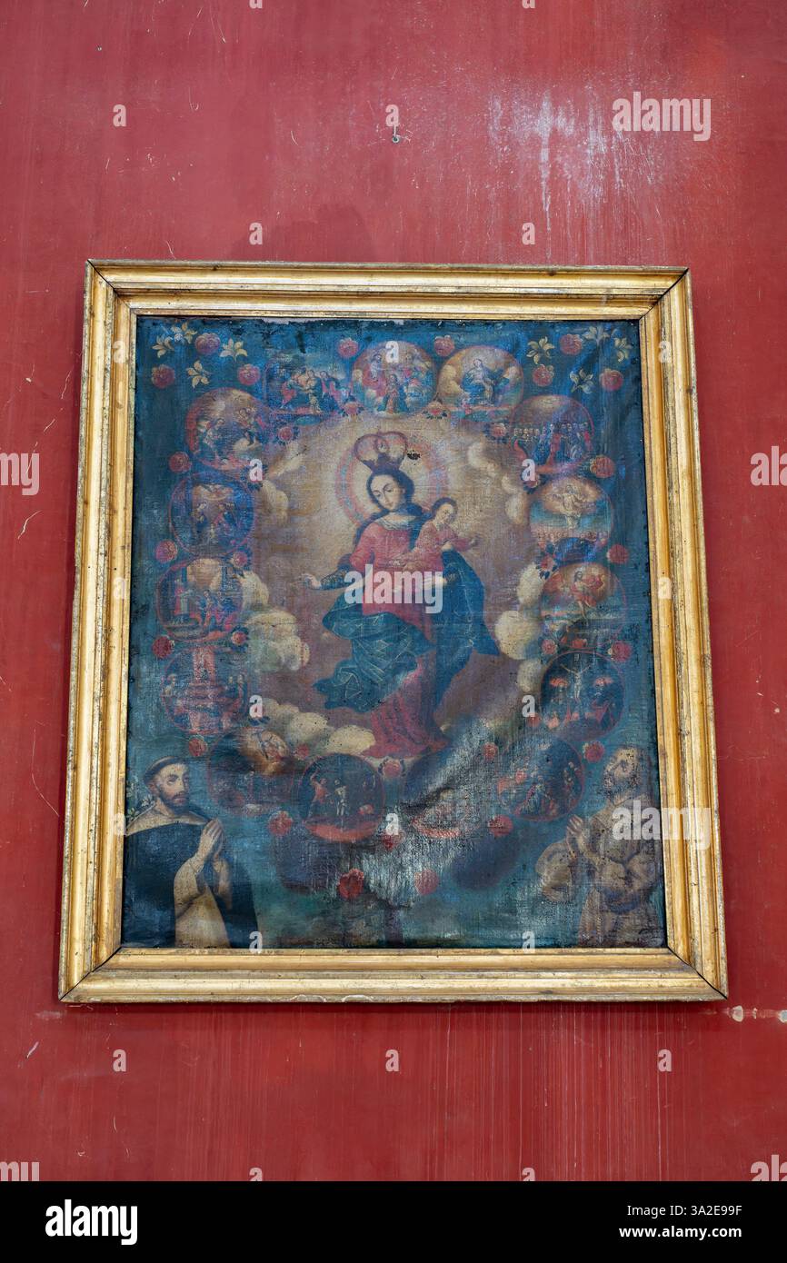 Nuestra Señora de la Candelaria de la Viña Kirche, Salta, Argentinien. Stockfoto