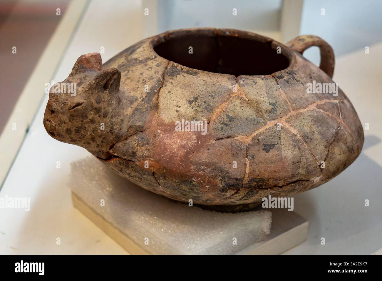 Prähispanische indigene Indianer im Museum für Anthropologie, Salta, Argentinien. Spätperiode oder regionale Entwicklungsperiode, 900 A.. D - 1480 N. CHR Stockfoto