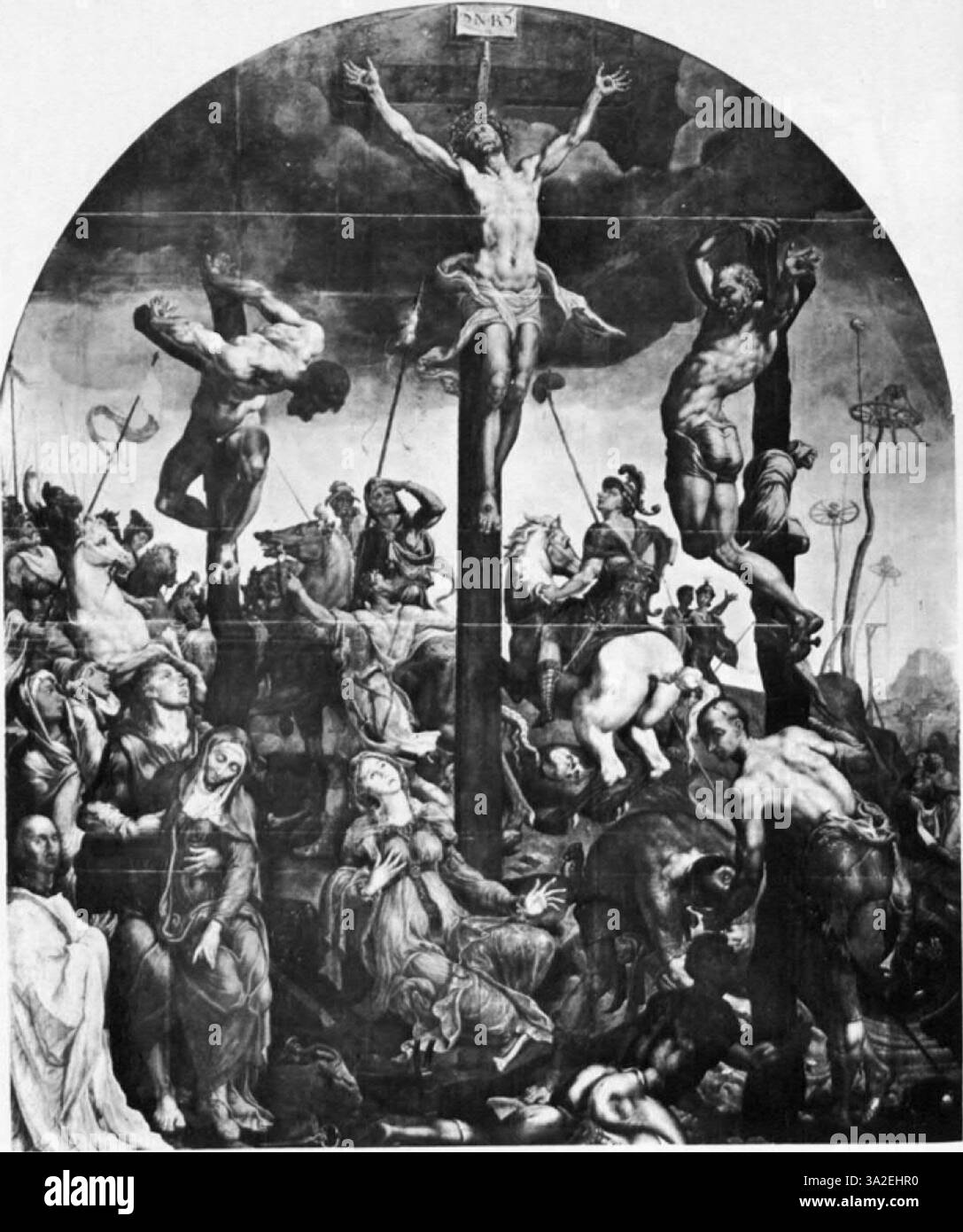 Dieses Porträt von Antonis Mor veranschaulicht den Realismus der nördlichen Renaissance und fängt den emotionalen Ausdruck und die feinen Details des Sitters mit meisterhafter Präzision ein. Stockfoto