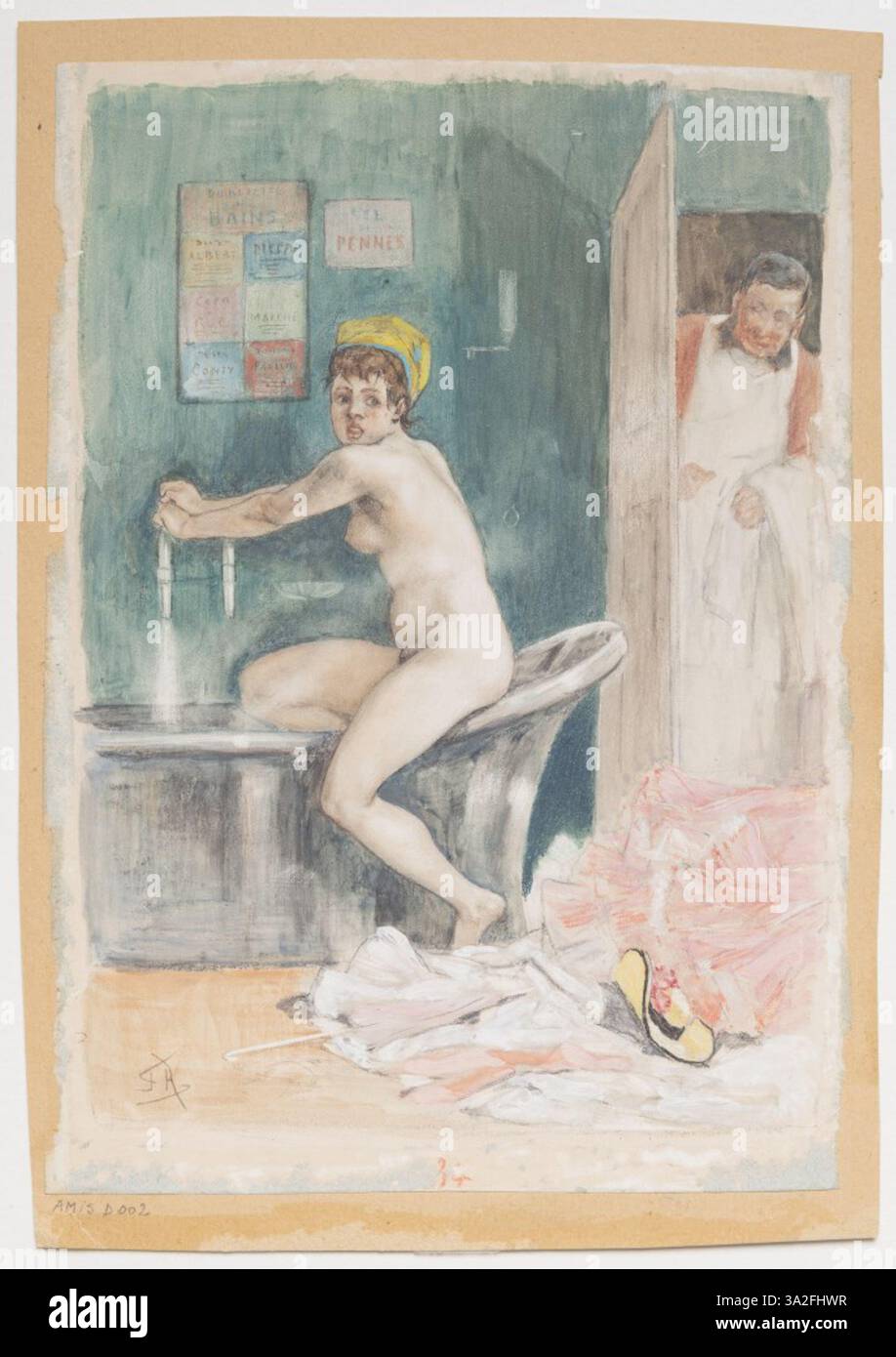 „Le Robinet d'Eau chaude“ konzentriert sich auf die moderne Erfindung von Heißwasserhähnen und spiegelt die Fähigkeit des ROPS wider, die heutige Gesellschaft zu kommentieren. Stockfoto