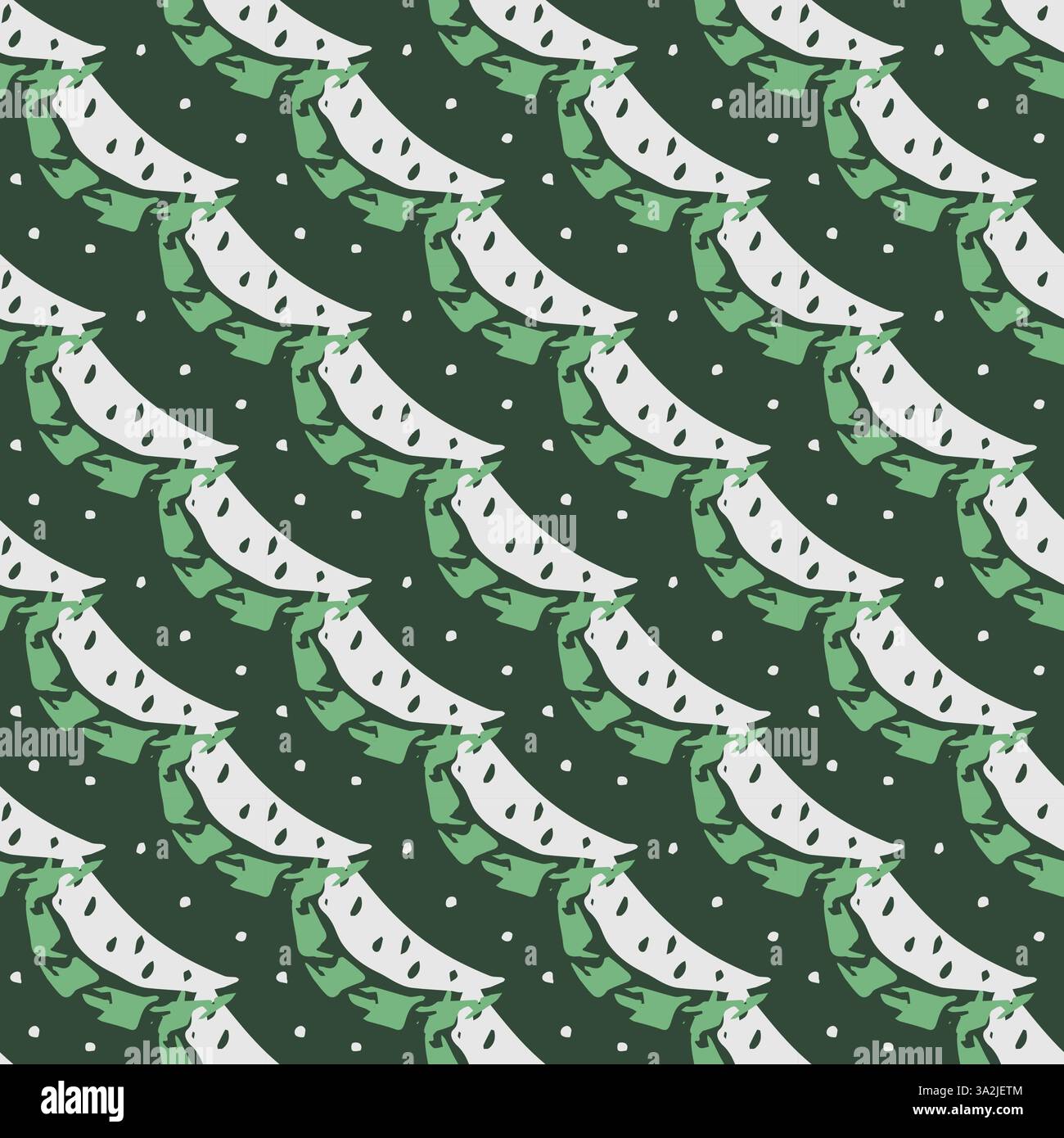 Nahtloses Wassermelonen-Vektormuster Stock Vektor