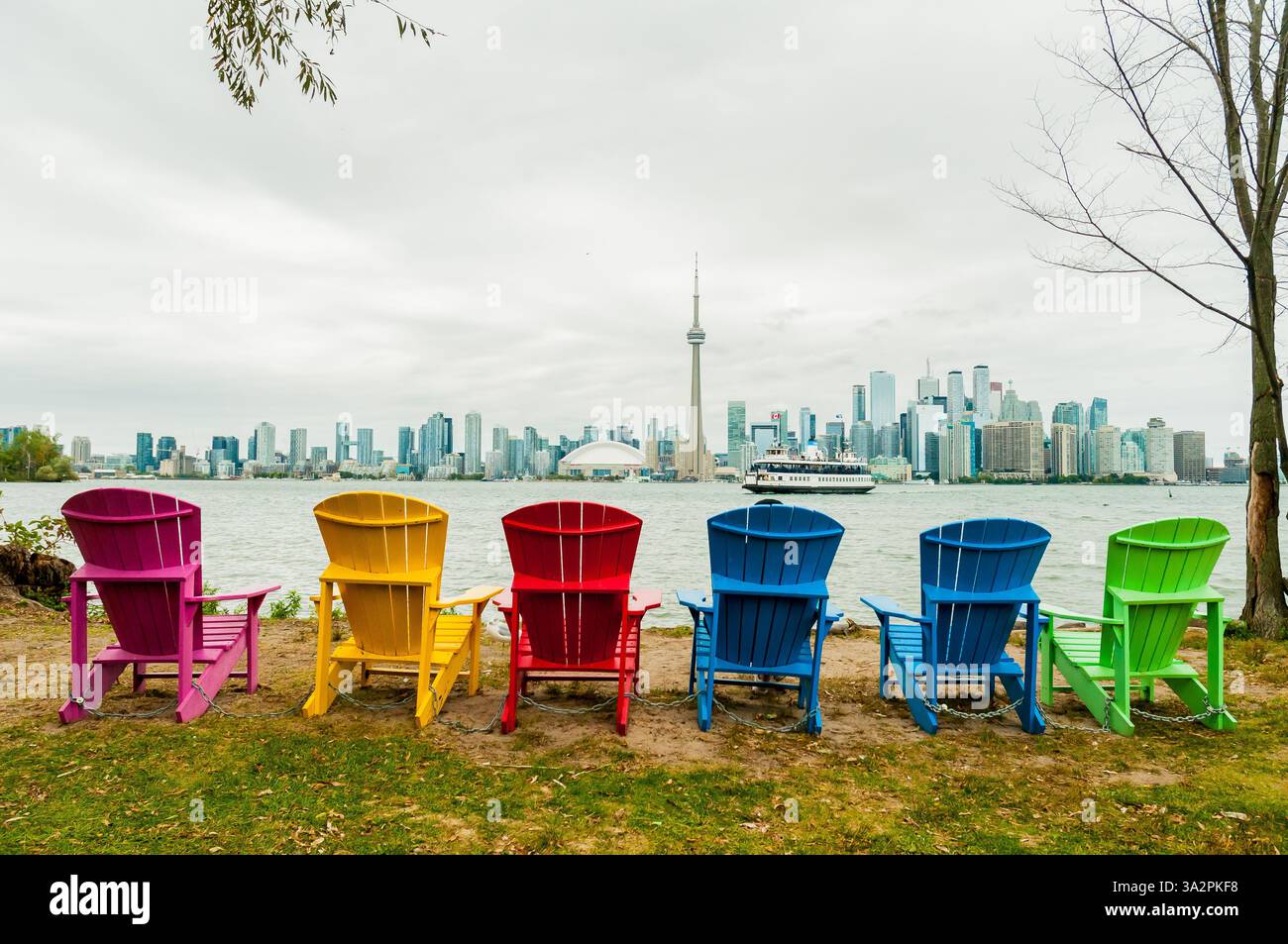 Blick auf die Skyline von Toronto Stockfoto