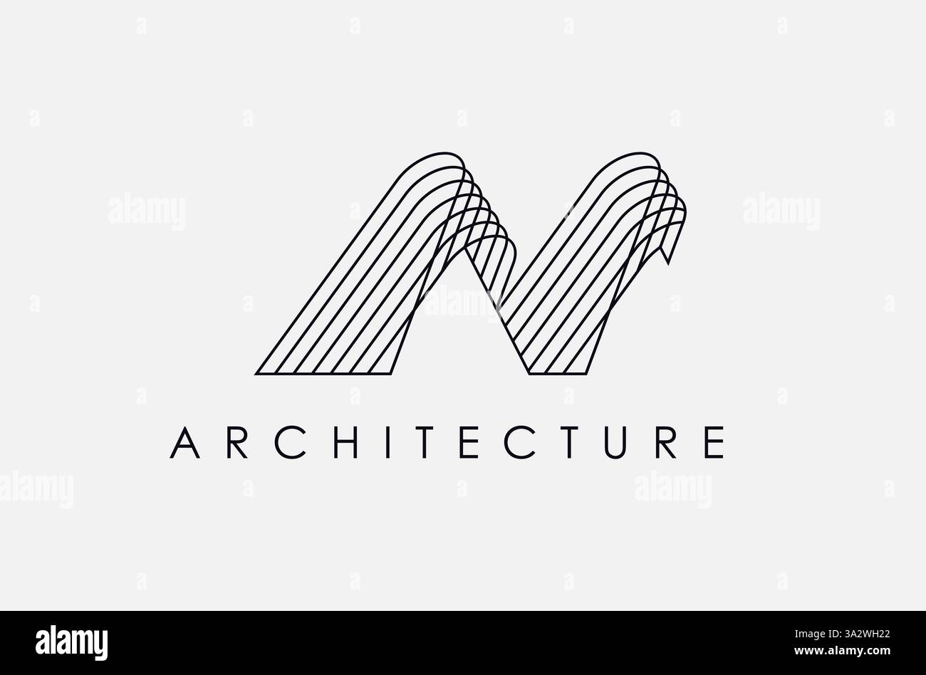 Architecture Bridge Logo Design, Creative Architecture Design Logo. Baumeister Architekt Haus Und Brücke, Architektur, Gebäude Hausbau Stock Vektor