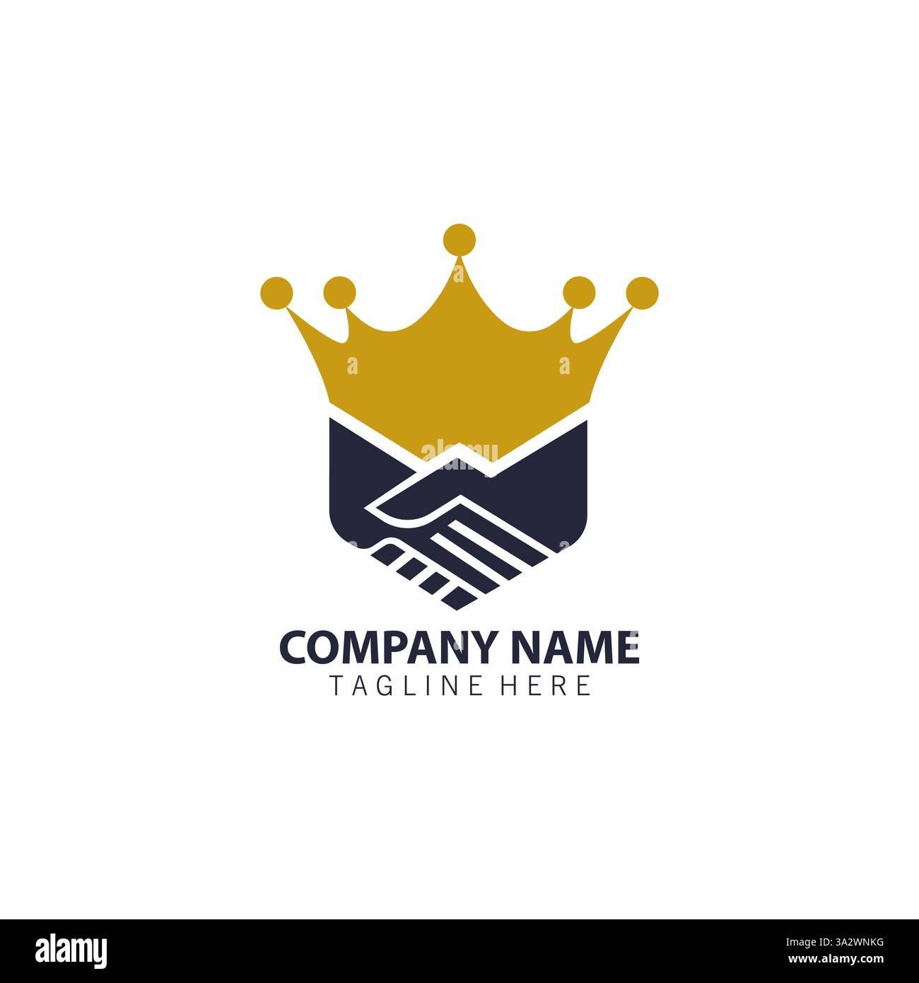 Design-Vektor mit king Deal-Logo Stock Vektor